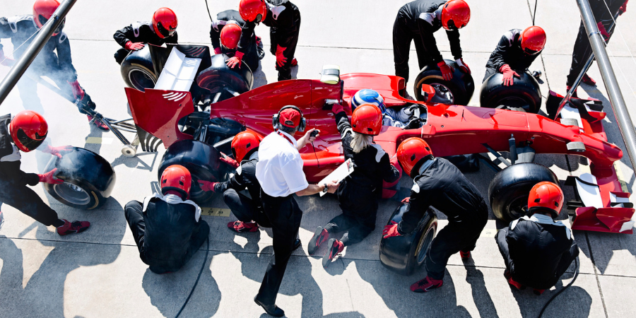 Someone working on computer 10